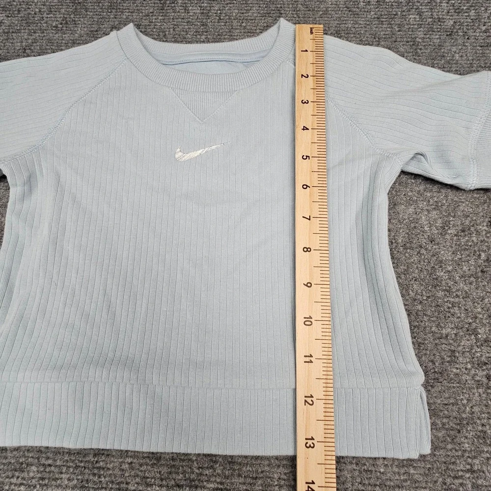 Nike Unisex 2-Piece Set Ribbed T-Shirt and Shorts Organic Cotton Blue 24M - Picture 8 of 14